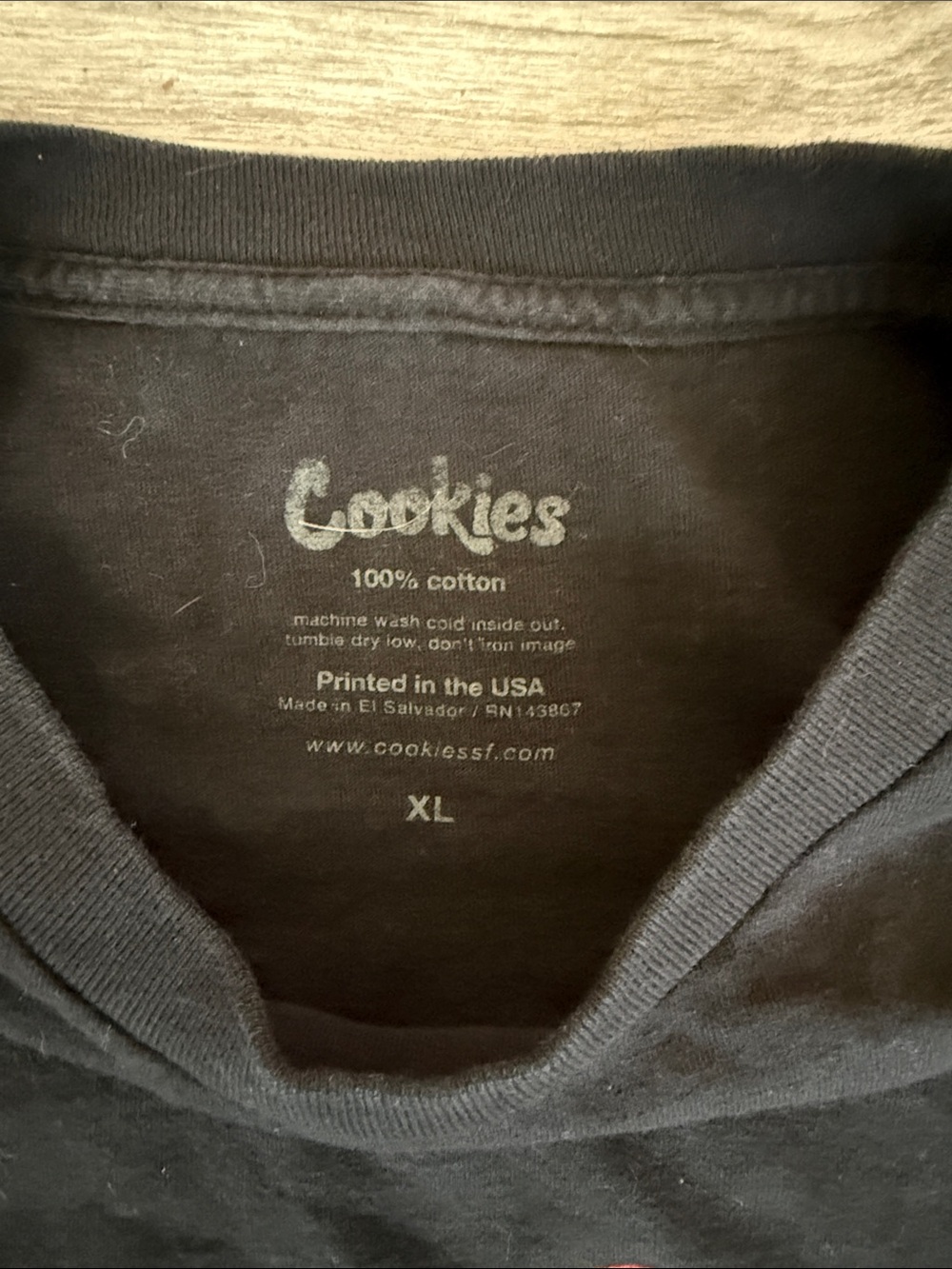 Cookies Black Short Sleeve Logo Tee - Picture 2 of 3